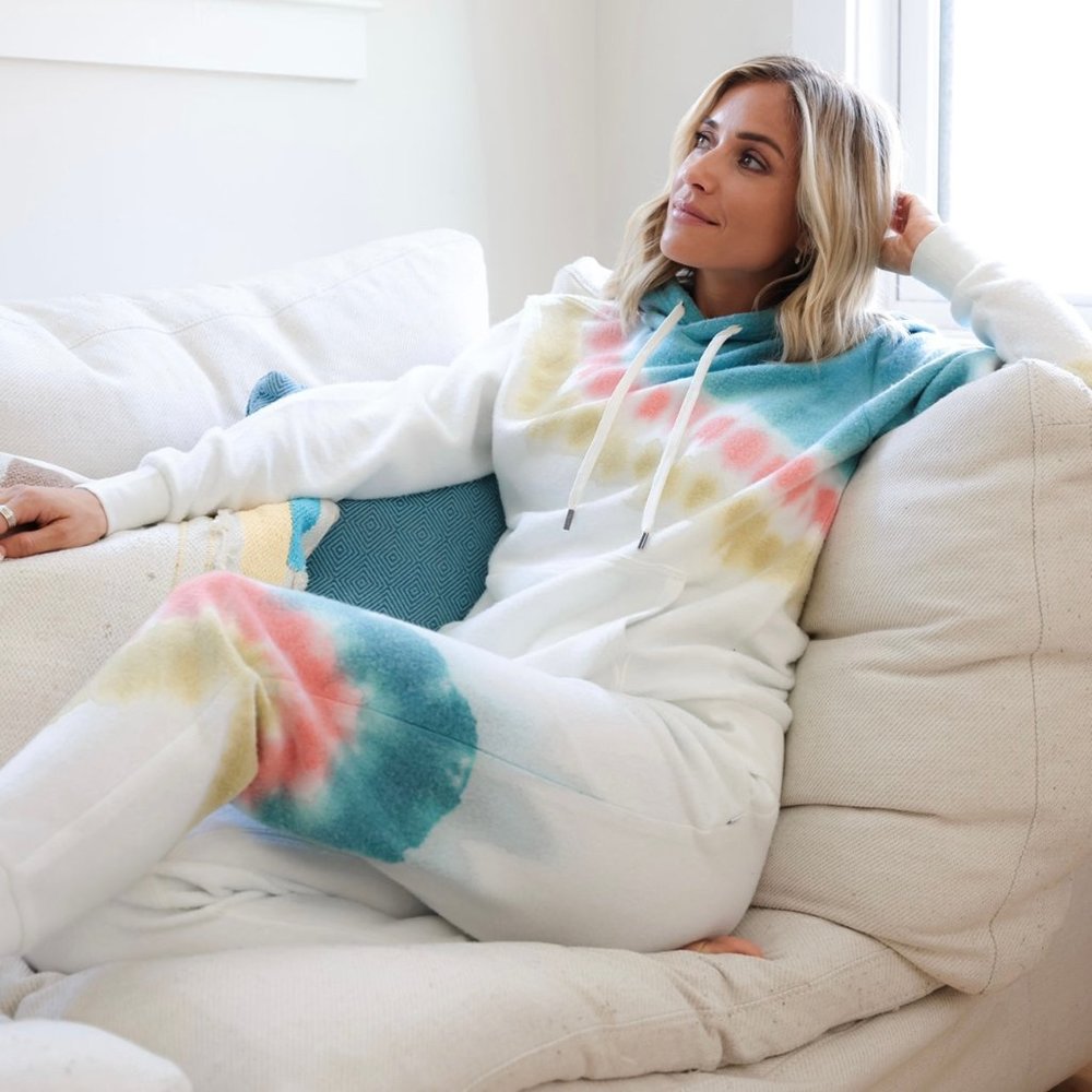 Feat x Kristin Cavallari Jogger Sweatpants - Retro Stripe - XL - Picture 3 of 9